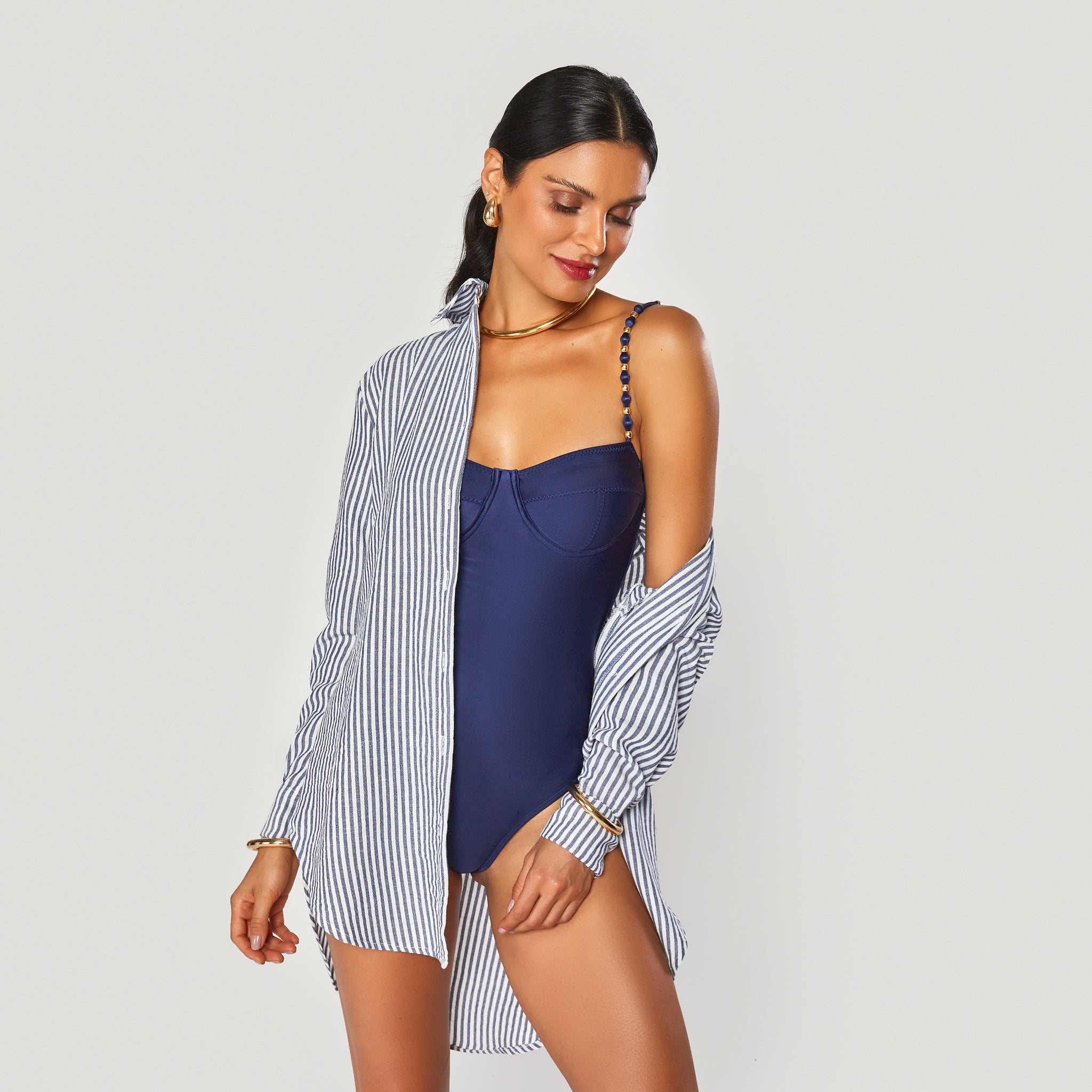 Corsage One Piece |Swimwear Bathers | Black | Brazil Born Australia
