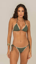 Militar Crochet Triangle bikini top