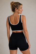 Scrunchie Top | Activewear | Black & White