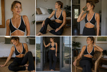 Scrunchie Top | Activewear | Black & White