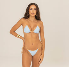 Sky triangle bikini top