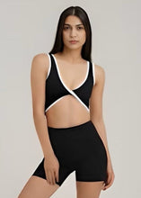Scrunchie Top | Activewear | Black & White