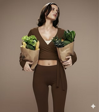 Ballet Wrap Top| Activewear | Espresso | Brazil Born Australia
