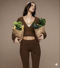 Ballet Wrap Top| Activewear | Espresso | Brazil Born Australia