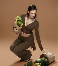 Ballet Wrap Top| Activewear | Espresso | Brazil Born Australia