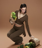 Ballet Wrap Top| Activewear | Espresso | Brazil Born Australia