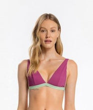 Ecoside Deep V Bikini Top | Swimwear | Pink