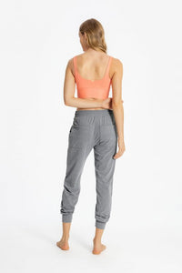 Wellness Tangerine Cropped Top | Activewear Sports Bra| Orange