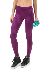 ZigZag Berry Leggings | Activewear | Purple Berry Colour