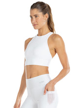 Halter Prospect Cropped Top White