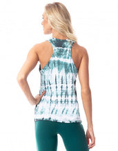 Aqua Tie Dye Tank Top | Activewear | Green Print