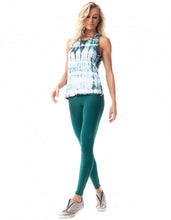 Aqua Tie Dye Tank Top | Activewear | Green Print