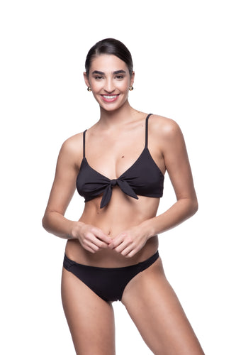 Luna Knot Bikini Top | Swimwear | Black