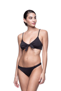 Luna Knot Bikini Top | Swimwear | Black